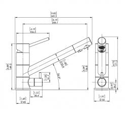 Nova Chrome 3 Way Mixer