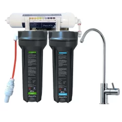 Twin Undersink Water Filtration System With Alkalising Filter - For Alkaline and Mineralised Drinking Water