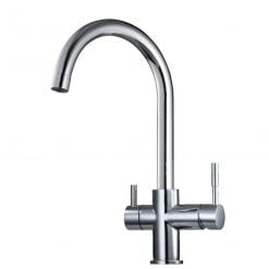 Chrome 3 Way Mixer High Loop with LED Filter Change Reminder