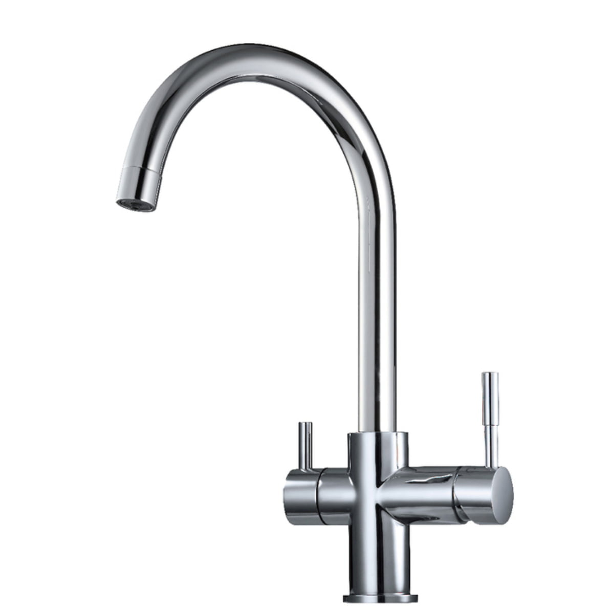 Chrome 3 Way Mixer High Loop with LED Filter Change Reminder