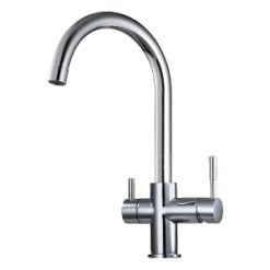 Chrome 3 Way Mixer High Loop with LED Filter Change Reminder