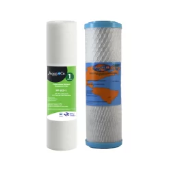 Twin Undersink Water Filter Replacement Cartridges 9" x 2.5"