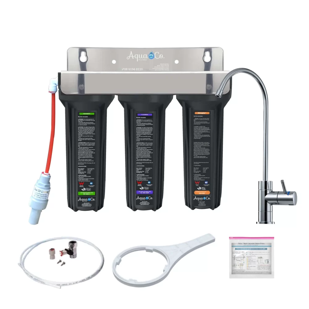 AquaCo-Triple-Undersink-Sed-Fl-Dis-[SYS-US925SFD]