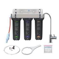 AquaCo Triple Undersink with Sediment Fluoride and Disruptor® Filters