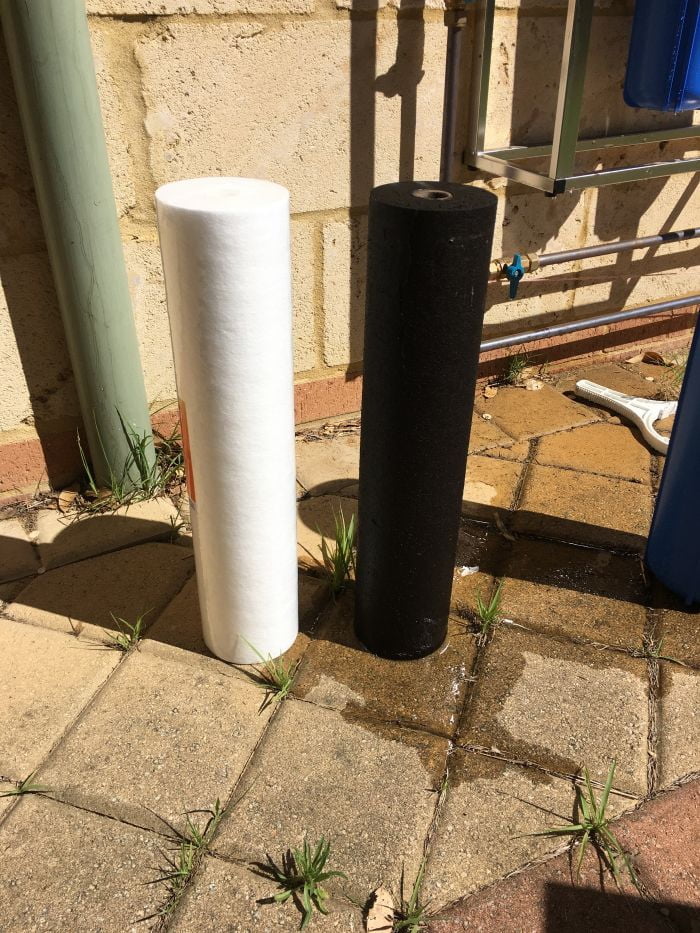 dirty sediment filters