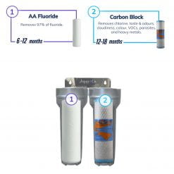 Twin Undersink with Fluoride and Carbon