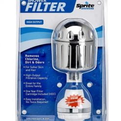 Shower Filter - Sprite® High Output - Plastic Housing (Chrome) - Made in the USA